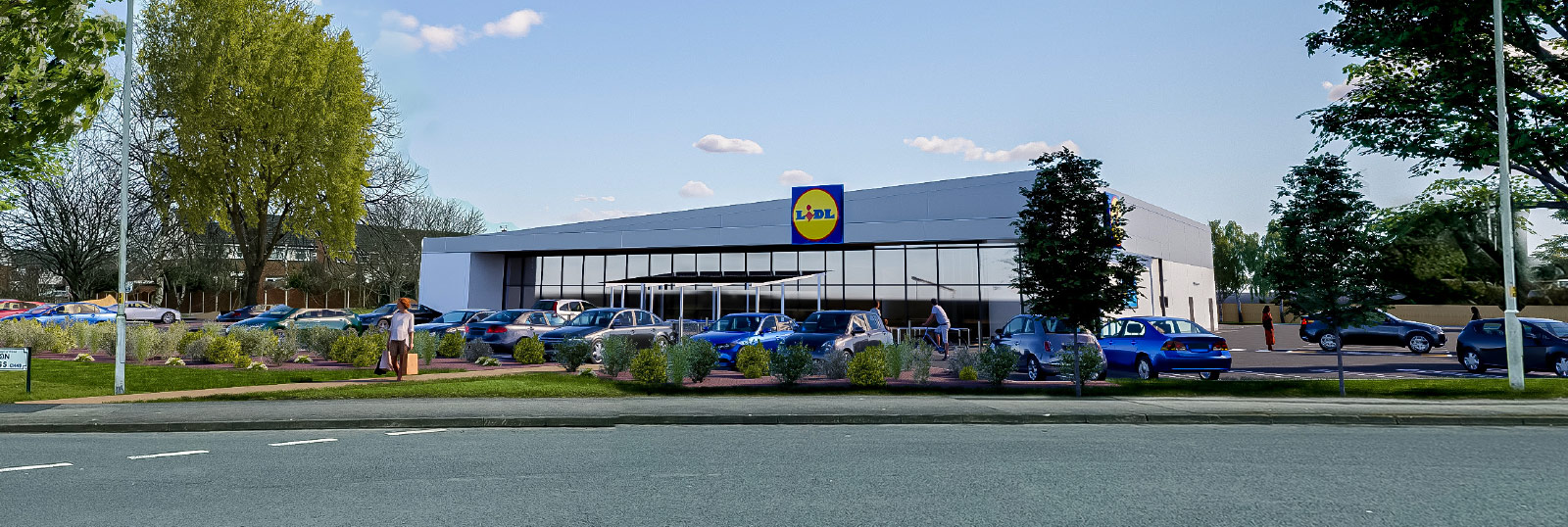 3D visual of proposed Lidl store