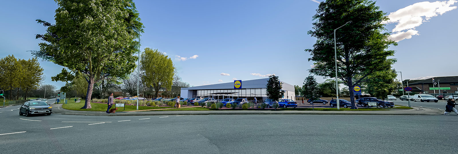 3D visual of proposed Lidl store